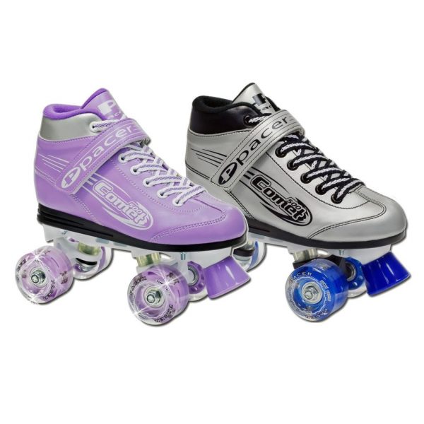 Pacer Comet Lite Indoor Outdoor Roller Skates Grey or White Size Junior 12-5 